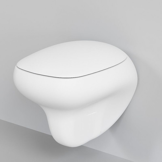 Унитаз подвесной безободковый Ambassador Diamond 123T20101R, белый матовый - фото 3