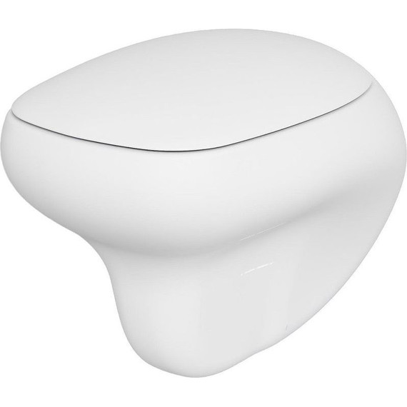 Унитаз подвесной безободковый Ambassador Diamond 123T20101R, белый матовый - фото 2