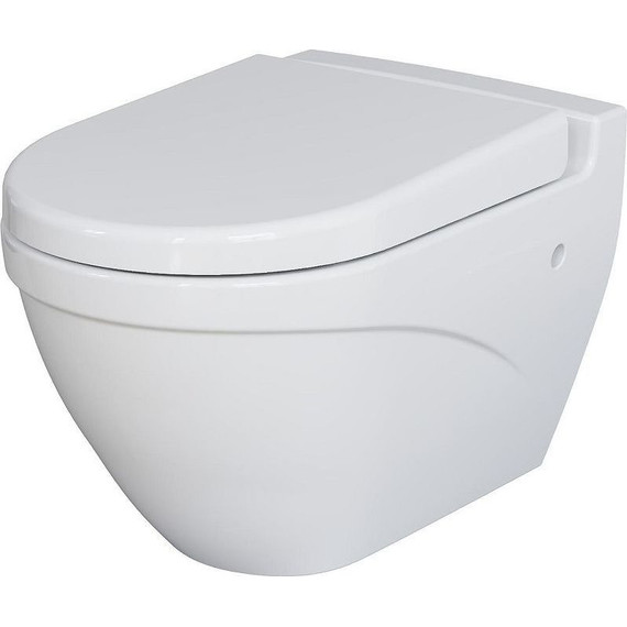 Унитаз подвесной безободковый Ambassador Nord 133T20001, Цвет производителя: белый - фото 2