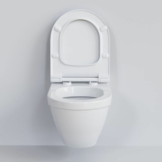 Унитаз подвесной безободковый Ambassador Nord 133T20101, белый матовый - фото 10