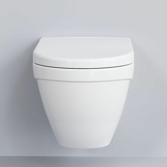 Унитаз подвесной безободковый Ambassador Nord 133T20101, белый матовый - фото 4