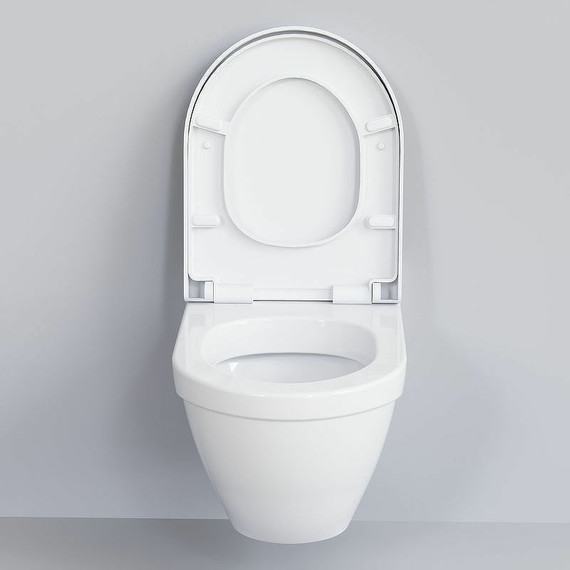 Унитаз подвесной безободковый Ambassador Nord 133T20101, белый матовый - фото 5