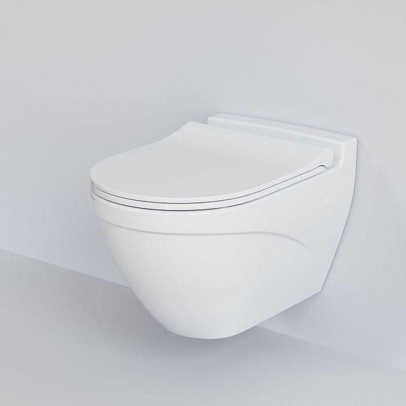 Унитаз подвесной безободковый Ambassador Nord 133T20101, белый матовый - фото 8