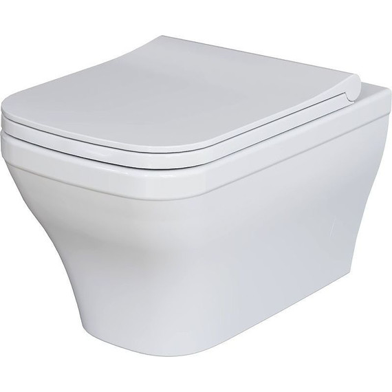 Унитаз подвесной безободковый Ambassador Benefit 203T20001R, Цвет производителя: белый - фото 8