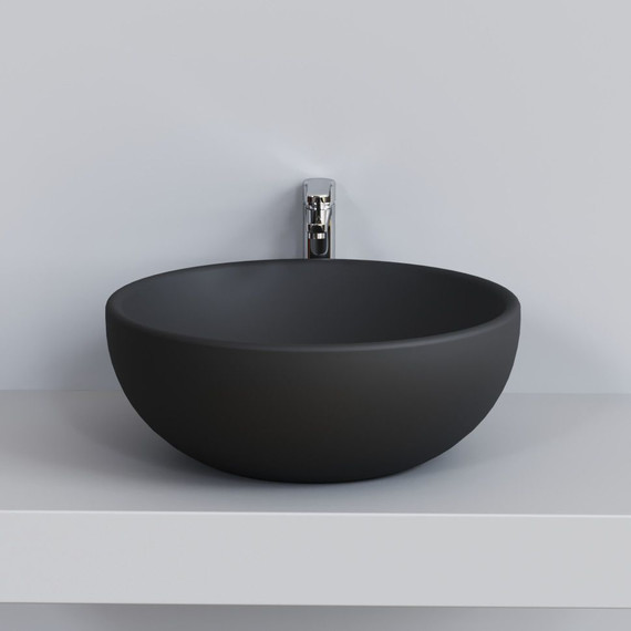 Раковина-чаша Ambassador Queen 45 см 116T20201, черный матовый - фото, картинка 2 Раковина-чаша Ambassador Queen 45 см 116T20201, черный матовый - фото 2