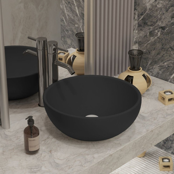 Раковина-чаша Ambassador Queen 45 см 116T20201, черный матовый - фото, картинка 6 Раковина-чаша Ambassador Queen 45 см 116T20201, черный матовый - фото 6