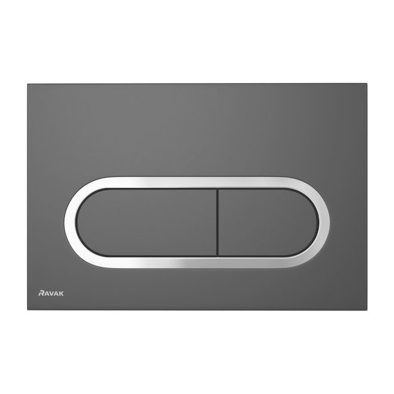 Кнопка смыва Ravak Chrome X01797, чёрный матовый - фото 