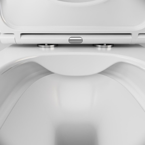 Унитаз подвесной Am.Pm Func FlashClean C8F1700SC с сиденьем микролифт - фото, картинка 9 Унитаз подвесной Am.Pm Func FlashClean C8F1700SC с сиденьем микролифт - фото 9