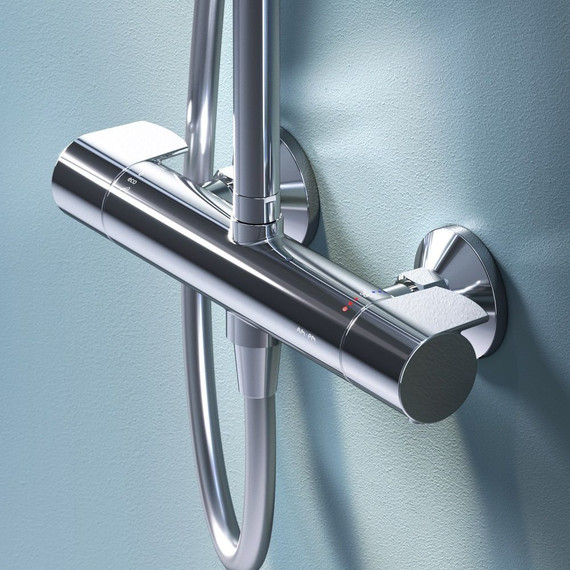 Душевая стойка с термостатом Am.Pm X-Joy F0785A400, Цвет производителя: хром - фото 10