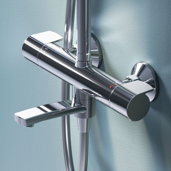 Душевая стойка с термостатом Am.Pm X-Joy F0785A500, Цвет производителя: хром - фото 11