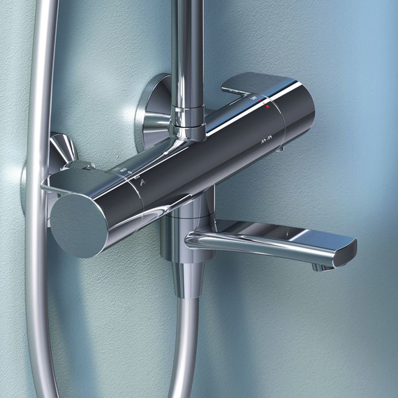 Душевая стойка с термостатом Am.Pm X-Joy F0785A500, Цвет производителя: хром - фото 10