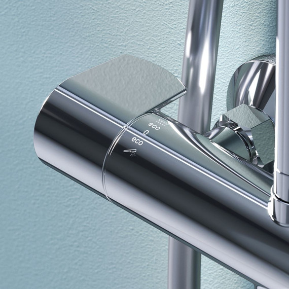 Душевая стойка с термостатом Am.Pm X-Joy F0785A500, Цвет производителя: хром - фото 8