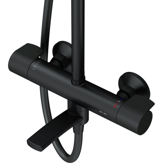 Душевая стойка с термостатом Am.Pm X-Joy F0785A522, черный, Цвет производителя: чёрный - фото 13