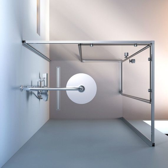 Душевое ограждение Am.Pm X-Joy 100x80 см W94G-403-10080-MТ, хром/прозрачное - фото 4