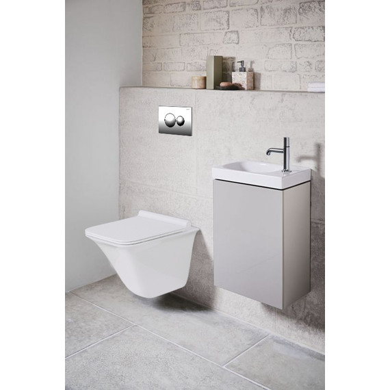 Кнопка смыва Loranto 7312, хром глянцевый - фото 2