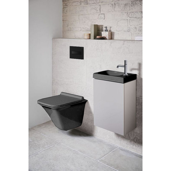 Кнопка смыва Loranto 7323, черный матовый - фото, картинка 2 Кнопка смыва Loranto 7323, черный матовый - фото 2