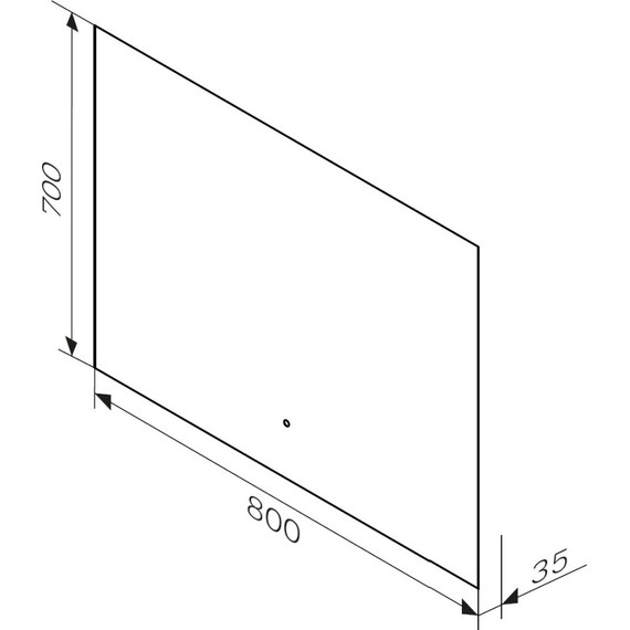 Зеркало Am.Pm X-Joy 80 см M85MOX10801S - фото 3