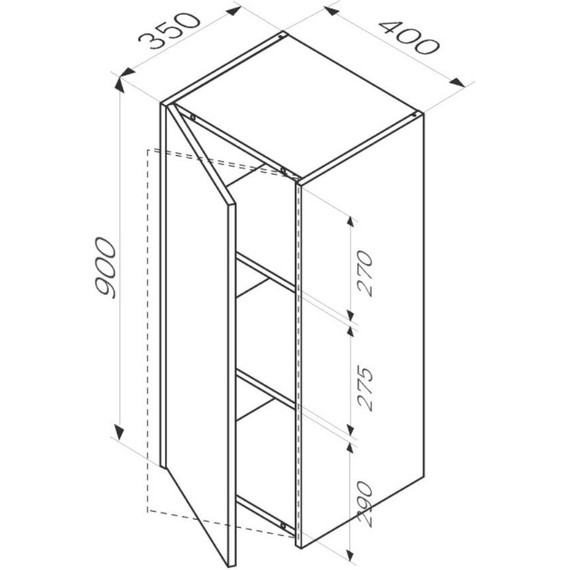 Шкаф подвесной Am.Pm Func 40 см M8FCH04029OF, дуб крафт - фото 6