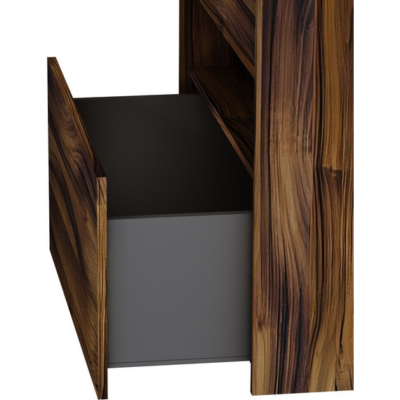 Тумба подвесная с раковиной Am.Pm Func 80 см M8FFUX0801OF, дуб крафт, Цвет фасада: тёмное дерево - фото, картинка 10 Тумба подвесная с раковиной Am.Pm Func 80 см M8FFUX0801OF, дуб крафт, Цвет фасада: тёмное дерево - фото 10