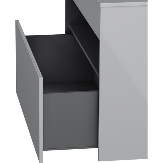 Тумба подвесная с раковиной Am.Pm Func 100 см M8FFUX1001WG, белый глянцевый, Цвет фасада: белый - фото 9