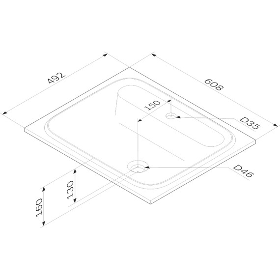 Тумба подвесная с раковиной Am.Pm Func 60 см M8FFUX0601WG, белый глянцевый, Цвет фасада: белый - фото 13