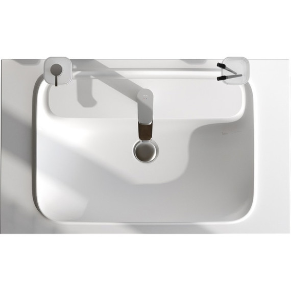 Тумба подвесная с раковиной Am.Pm Func 80 см M8FFUX0801OF, дуб крафт, Цвет фасада: тёмное дерево - фото, картинка 11 Тумба подвесная с раковиной Am.Pm Func 80 см M8FFUX0801OF, дуб крафт, Цвет фасада: тёмное дерево - фото 11