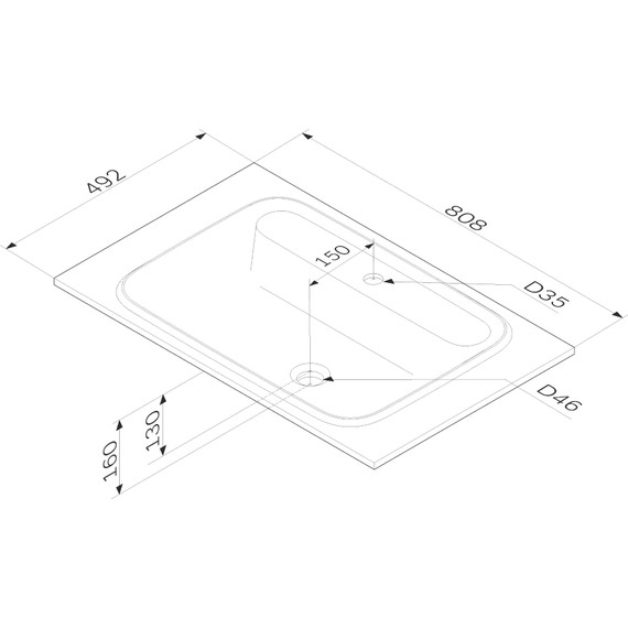 Тумба подвесная с раковиной Am.Pm Func 80 см M8FFUX0801OF, дуб крафт, Цвет фасада: тёмное дерево - фото, картинка 12 Тумба подвесная с раковиной Am.Pm Func 80 см M8FFUX0801OF, дуб крафт, Цвет фасада: тёмное дерево - фото 12