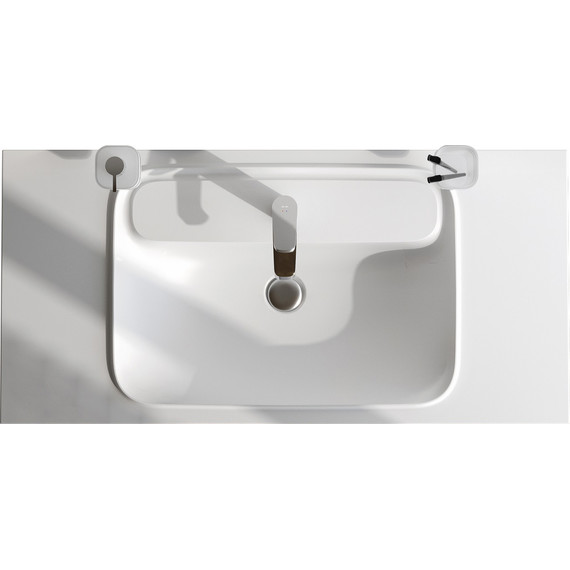 Тумба подвесная с раковиной Am.Pm Func 100 см M8FFUX1001WG, белый глянцевый, Цвет фасада: белый - фото 11