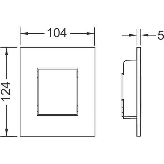 Кнопка смыва TECEnow Urinal 9242401, хром глянцевый - фото 2