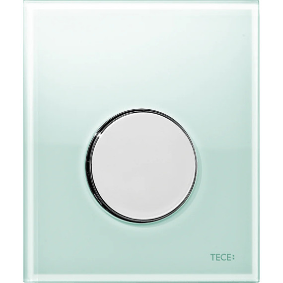 Кнопка смыва TECEloop Urinal 9242653, зеленый/хром глянцевый - фото 