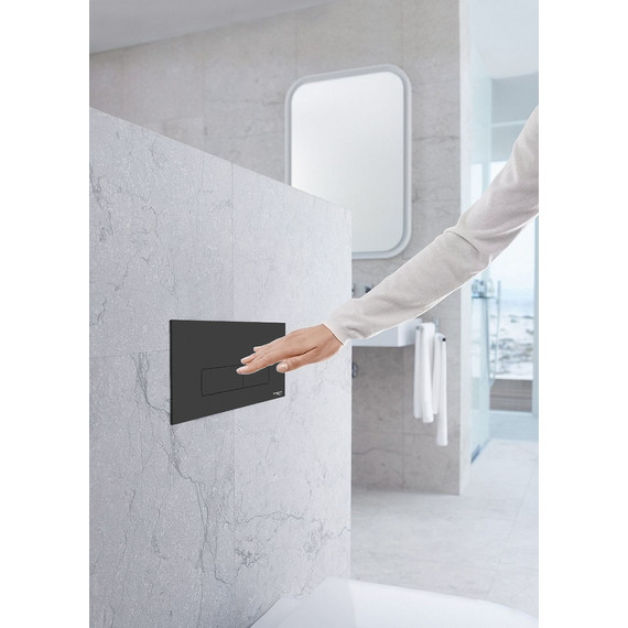 Кнопка смыва Idrospania Andrea 30354, черный матовый - фото 2