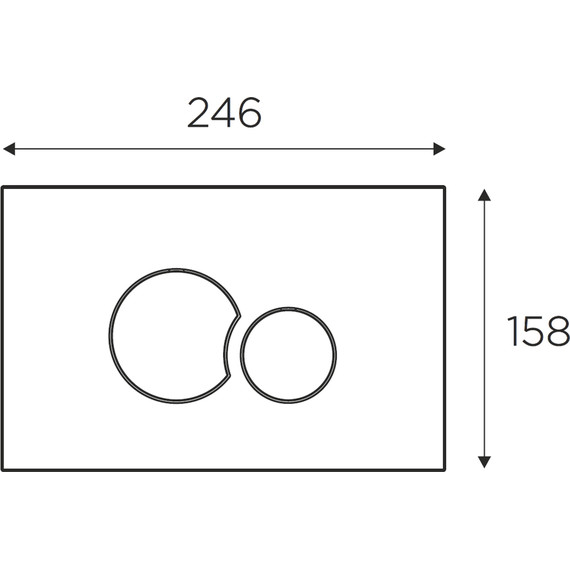 Кнопка смыва Idrospania Belen 30361, хром глянцевый - фото 3