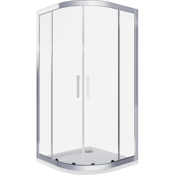 Душевое ограждение Bas Cofe R-80-C-CH 80x80 см, хром/прозрачное - фото 