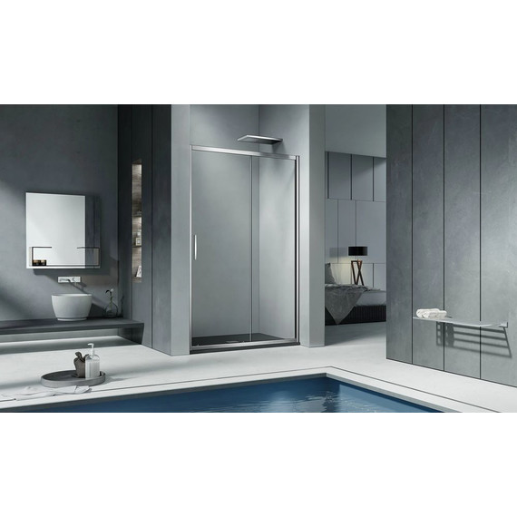 Душевая дверь Bas Cofe WTW-110-C-CH 110 см, хром/прозрачное - фото 2