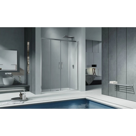 Душевая дверь Bas Cofe WTW-TD-150-C-CH 150 см, хром/прозрачное - фото 2