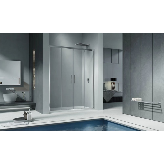 Душевая дверь Bas Cofe WTW-TD-160-C-CH 160 см, хром/прозрачное - фото 2