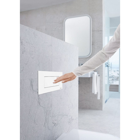 Кнопка смыва Idrospania Noelia 30376, белый матовый - фото 2