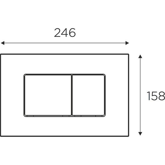 Кнопка смыва Idrospania Noelia 30376, белый матовый - фото 3