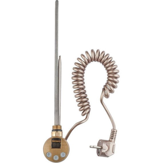 Полотенцесушитель электрический Secado Агата 4 П10 500x1000 мм (возможность скрытого подключения) бронза - фото 2