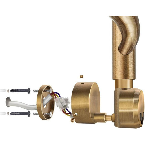 Модуль скрытого электрического подключения Secado, бронза - фото 2