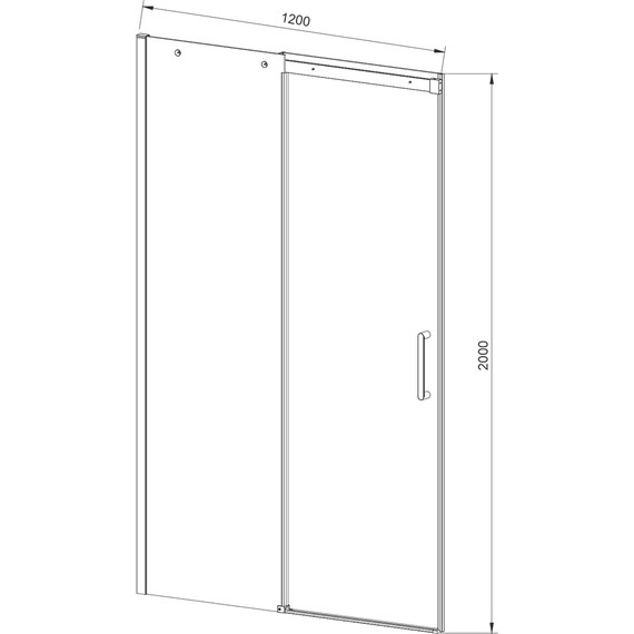 Душевая дверь Vincea Dice 120 см VDS-4D120CL (стекло 8 мм), хром/прозрачное - фото, картинка 3 Душевая дверь Vincea Dice 120 см VDS-4D120CL (стекло 8 мм), хром/прозрачное - фото 3