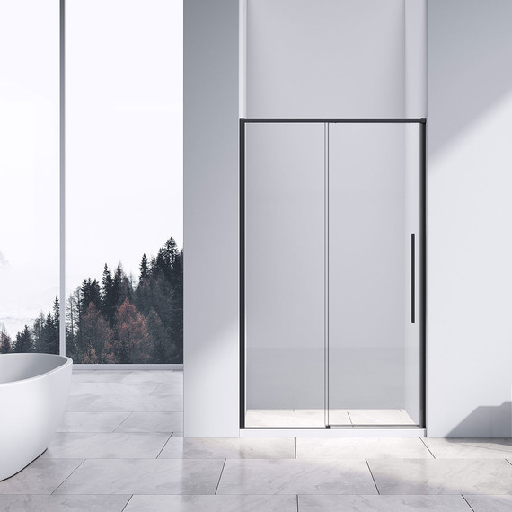 Душевая дверь Vincea Slim-N 110 см VDS-4SN110CLB, черный/прозрачное - фото 