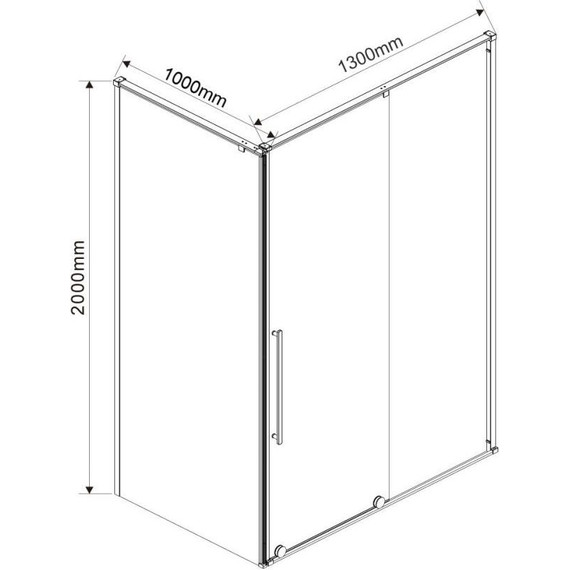 Душевое ограждение Vincea Arno 130x100 см VSR-1A1013CL (стекло 8 мм), хром/прозрачное - фото 7