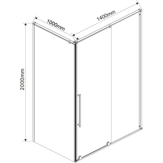 Душевое ограждение Vincea Arno 140x100 см VSR-1A1014CL (стекло 8 мм), хром/прозрачное - фото 7