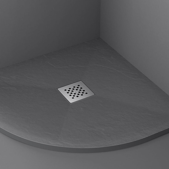 Поддон каменный Vincea 100х100 см VST-4SQ1010A, антрацит - фото 3