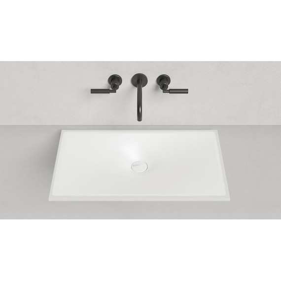 Раковина врезная под столешницу Salini Marea 13 70 см 1802213M (S-Stone) белый матовый - фото 3