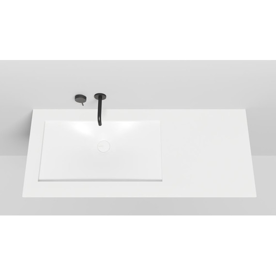 Раковина врезная под столешницу Salini Marea 13 70 см 1802213M (S-Stone) белый матовый - фото 5