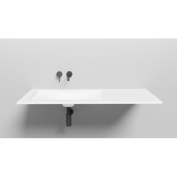 Раковина врезная под столешницу Salini Marea 13 70 см 1802213M (S-Stone) белый матовый - фото 6