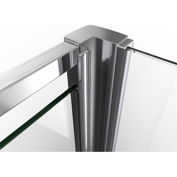 Душевое ограждение Vincea Intra 90-100x80 см VSR-1I901080CLL, хром/прозрачное - фото 5