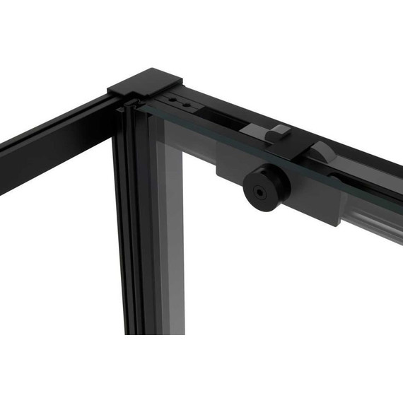 Душевое ограждение Vincea Slim Soft 140х80 см VSR-1SS8014CLB, черный/прозрачное - фото 3